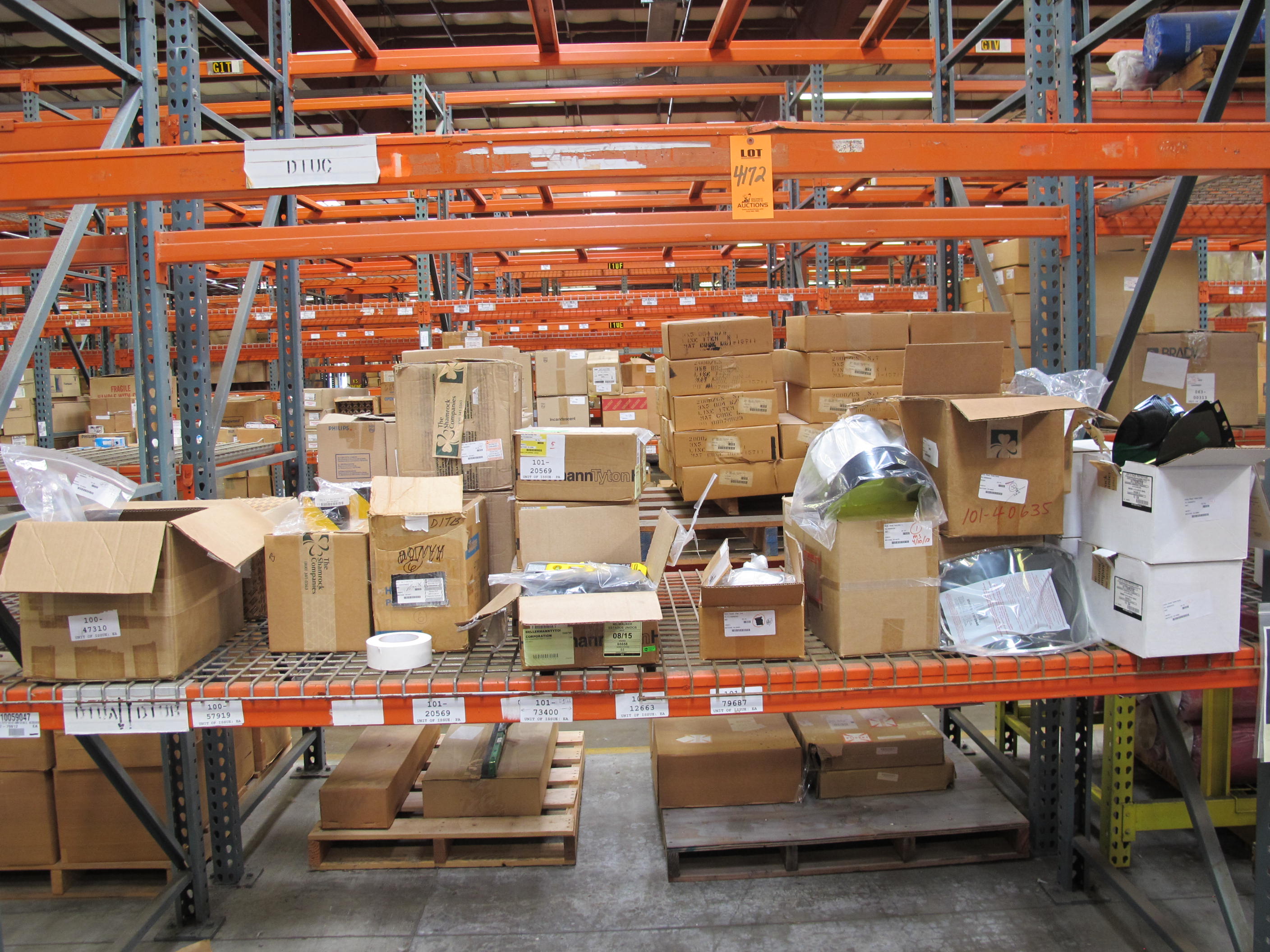 LOT TO INCLUDE: ROLLS OF TAPE, SEALS, RELIEF VALVE, AND SAFETY SHIELDS. LOADING & HANDLING FEE $15-4172